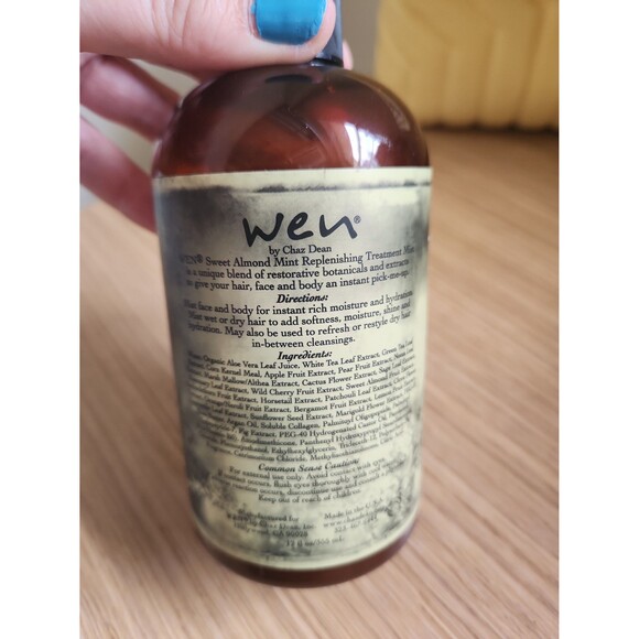 Wen Sweet Almond Mint Replenishing Treatment Mist 12oz 355mL - Picture 4 of 6